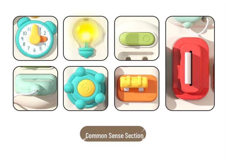 Kids' Six-Sided Activity Center: Early Learning Shape Recognition & Multi-Functional Game Box
