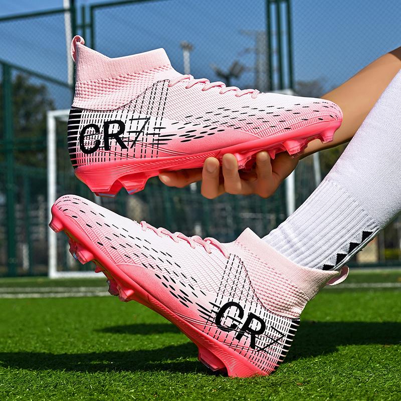 Training New Men Soccer Shoes Men Breathable Match Outdoor Casual Shoes Men Cleats Long Spikes Comfortable Football Shoes Men