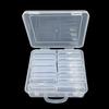 Large-Capacity Transparent Plastic Jewelry Box with Lid - 12 and 15 Grids