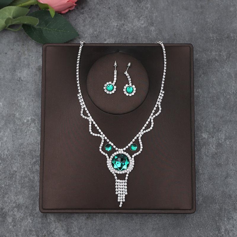 Set di Collana e Orecchini alla Moda in Stile Coreano: Accessori Perfetti per Matrimonio Sposa