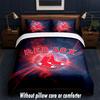Boston Red Sox Design Bed Bedding Set 1 Duvet Cover + 2 Pillowcases Soft Breathable Household Bed Linens