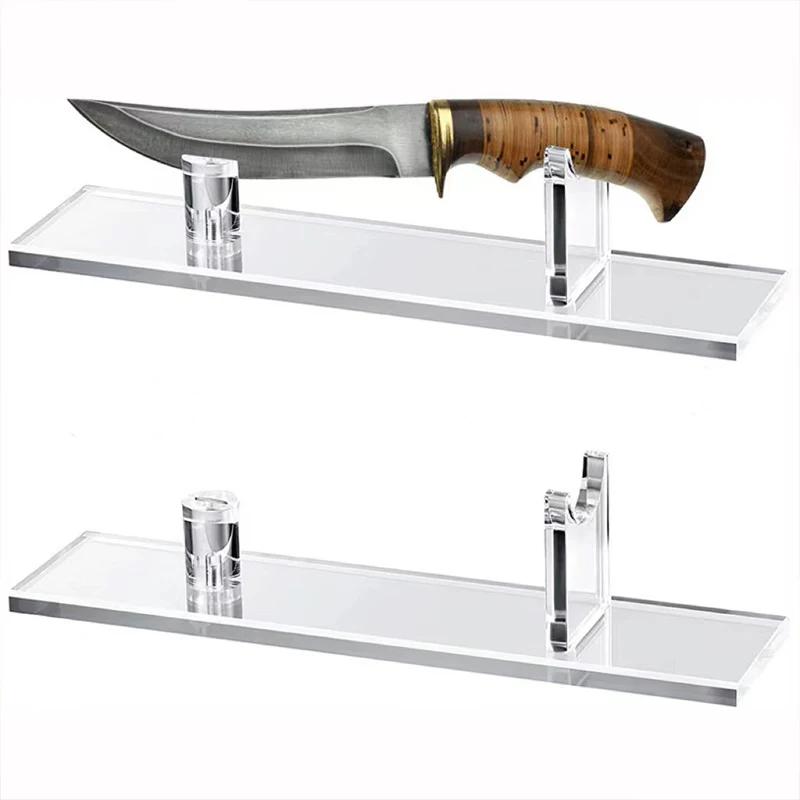 Acryl Aufsteller Messerhalter Cutter Tischaufsteller Keine Klappmesser Sammlung Arbeitsplatte Besteckaufbewahrung Messer Jagd