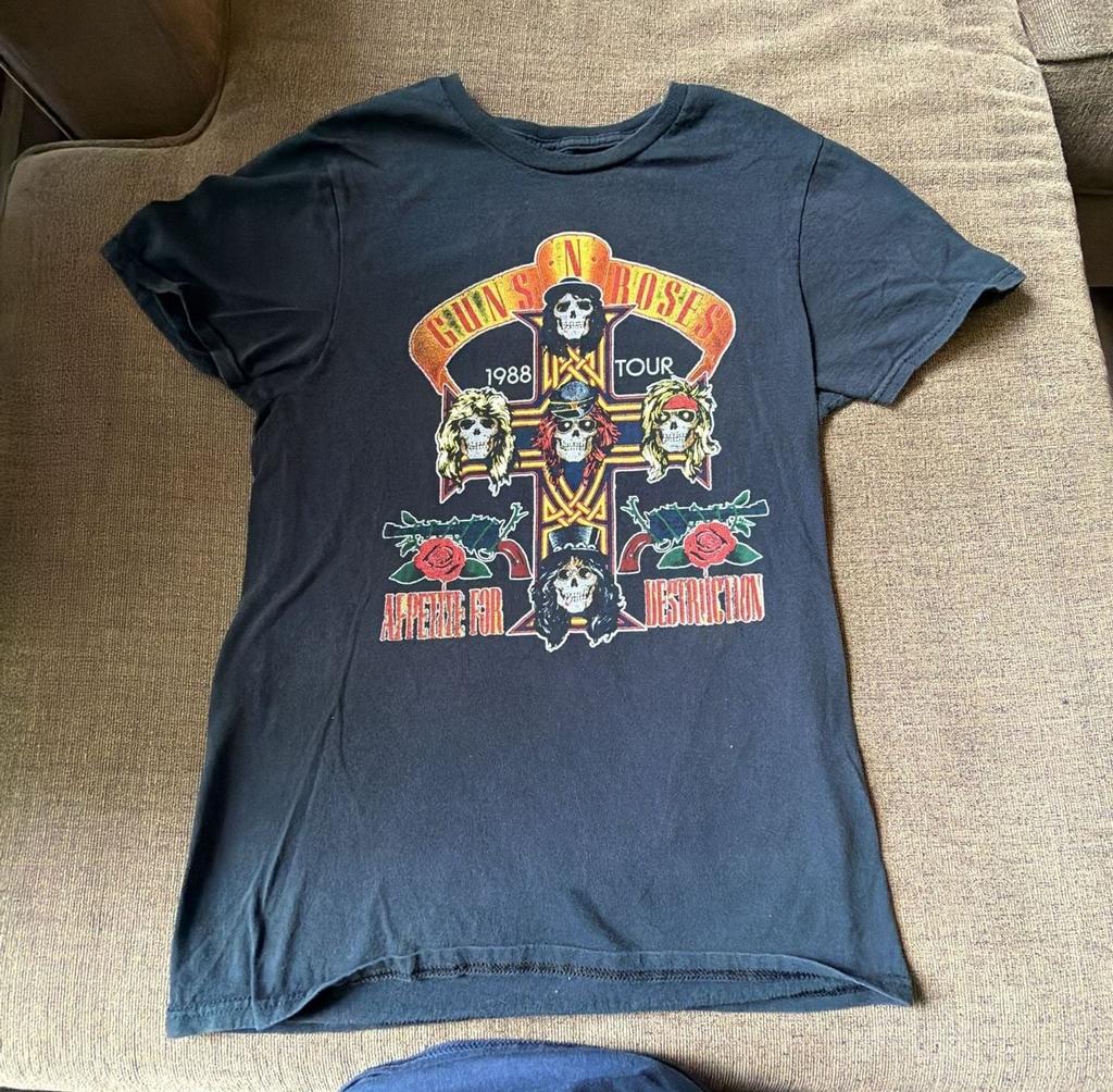 Bravado Guns N' Roses Appetite for Destruction 1988 Tour Graphic T-Shirt