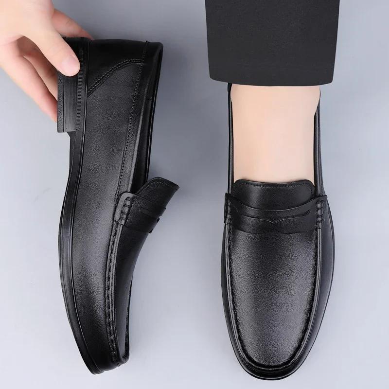 Fashion Advanced Luxury Brand Minimalist Designer Style Elegant Comfortable Loafers Handmade Footwear High-quality Genuine Leather Shoes