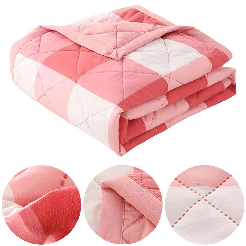 New Summer Quilt For Bed Washed Polyester Cotton Cooling Blanket Lightweight Air Condition Comforter Blanket For Couch Sofa