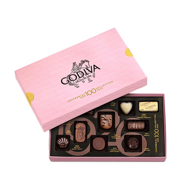 Подарочная коробка шоколада Godiva, ограниченная серия к 100-летию