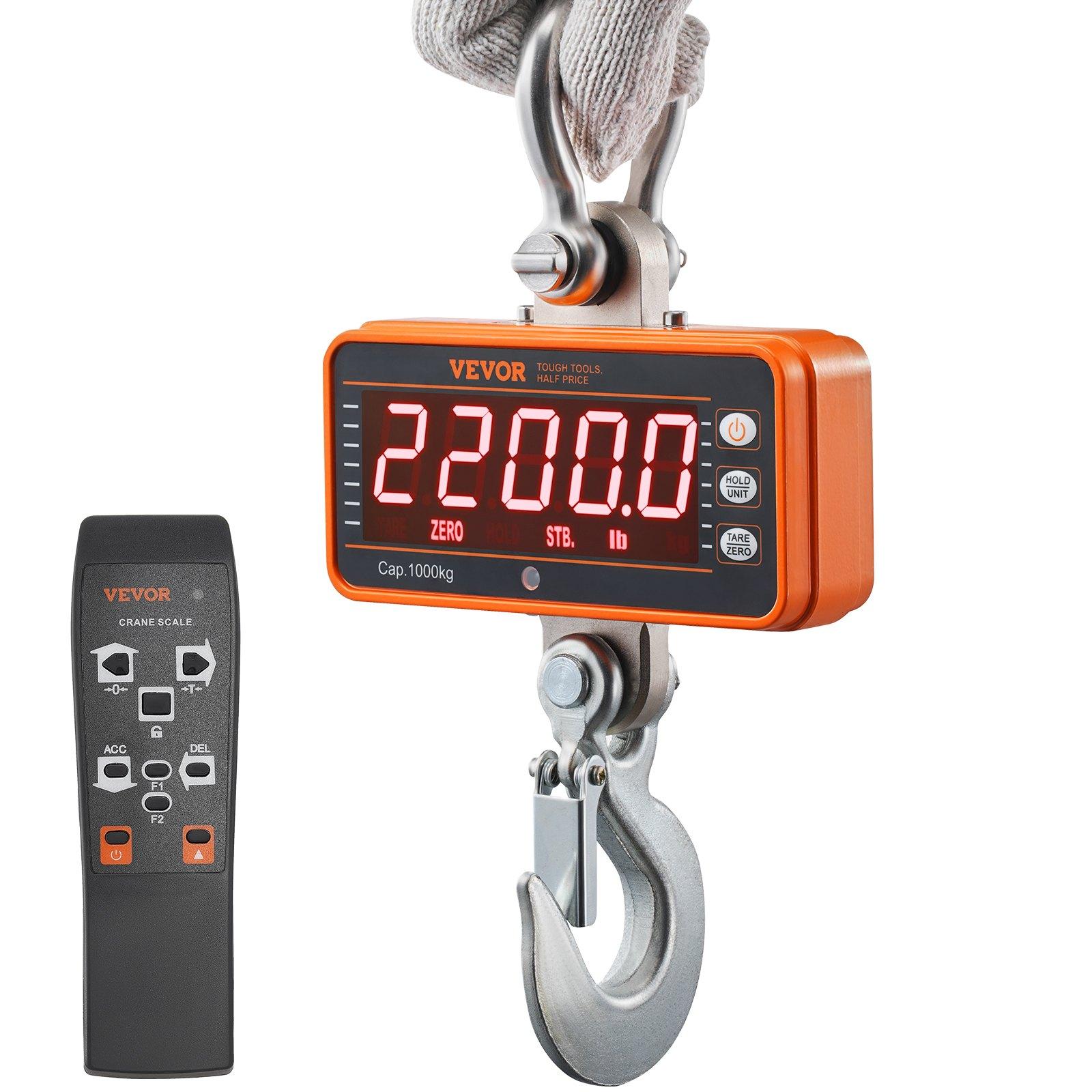 VEVOR Digital Crane Scale, 2200 lbs/1000