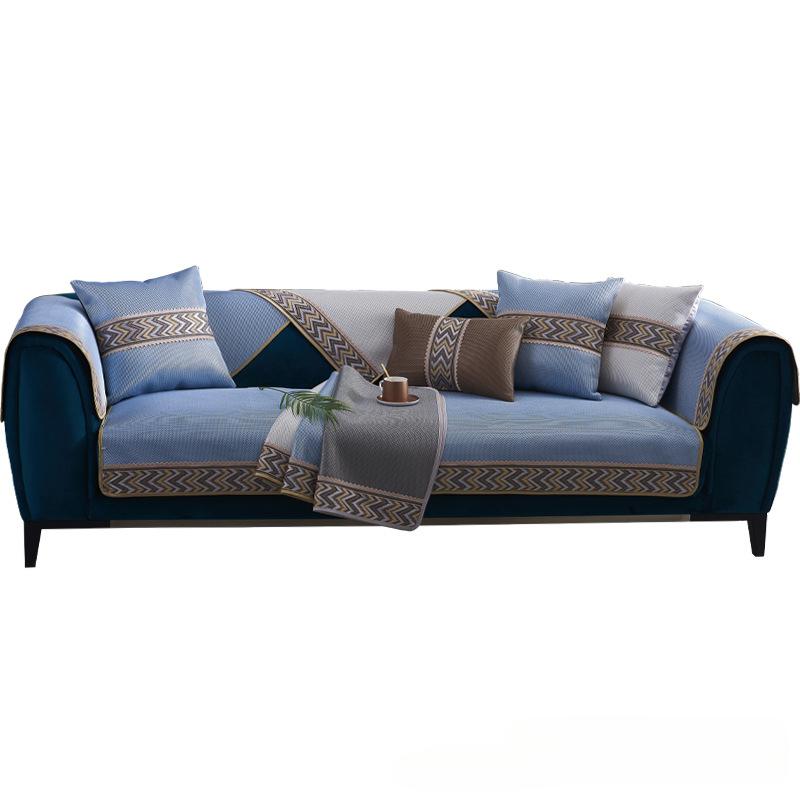 Summer Summer Summer Mat Non-Slip Cushion Nordic Simple Ice Silk Cool Pad Sofa Cover Slipcover