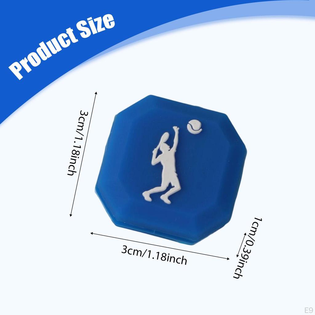 Tennis Racket Dampener Absorber Decorative for Better Control Indoor Clip On Enthusiasts Game