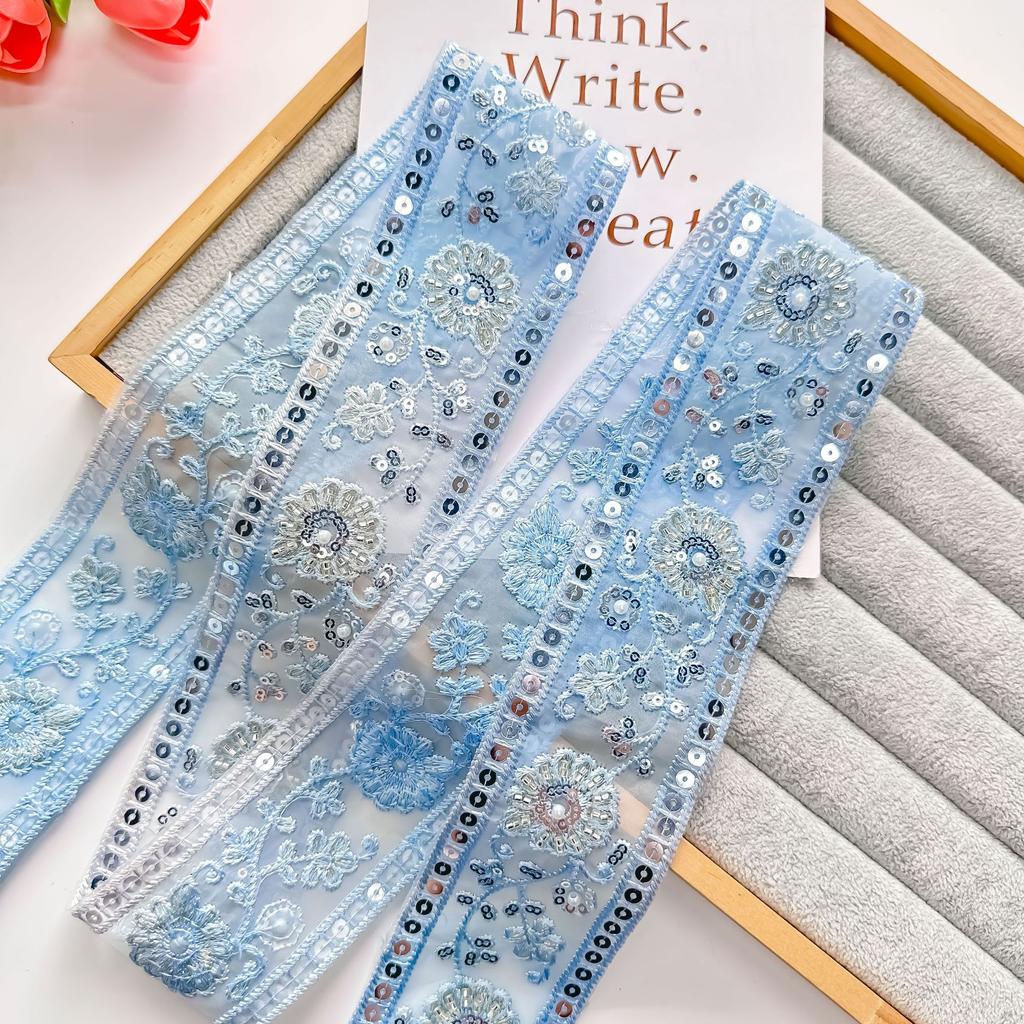 Eugen Yarn Solid Color Computer Machine Embroidery Beads Barcode Window Accessories Clothing Accessories Lace Accessories