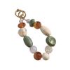 Korea Inspired Beaded Bracelet Phone Strap Charm Chain for Cellphones and Bags Trendy Keychain Colorful Earphone Pendant