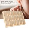 Wooden Velvet Jewelry Display Tray Showcase Storage Case For Earring Bangle Necklace (18 Slots)