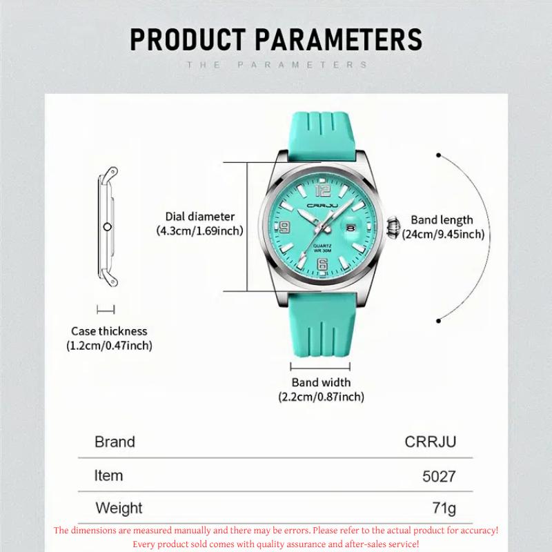 Herrenmode Sportuhr Wasserdicht Leuchtend Damen Quarz Armbanduhr Mehrfarbiges Zifferblatt Kalender Armbanduhr