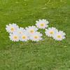G329 10Pcs/Set Simulated Daisy Shape Garden Stake Outdoor Courtyard Patio Lawn Decoration