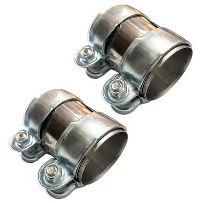 Moderno YM-290-MC YM-290-MC 2 Piece Motorcycle Parts Stainless Steel Universal Muffler Joint Connection Pipe Clamp