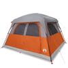 Family Tent for 6 Persons Orange Waterproof