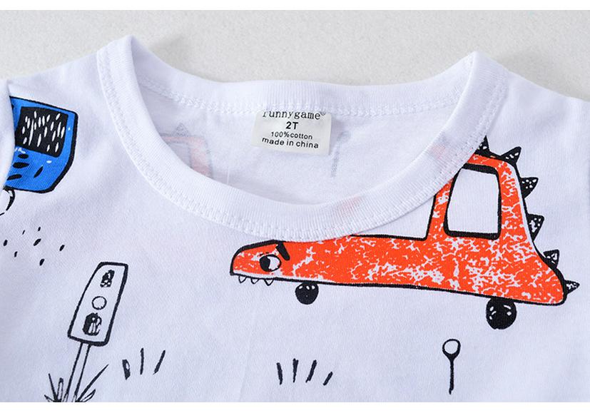 Spring/Summer Cotton Short-Sleeve Kids T-shirt for Boys & Girls