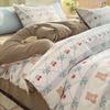 A-Class Double-Layer Yarn Floral Bedding Set Bubble Cotton Skin Friendly Summer Duvet Cover Sets Ins Soft Bed Linens for Home