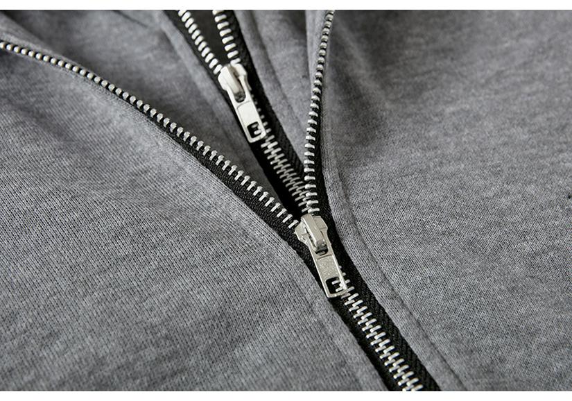 Women's 2025 Mid-Length Hooded Pocket Sweatshirt Zipper Jacket - Fake Two-Piece Loose Fit