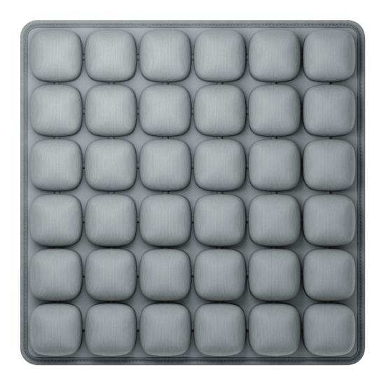 Reisepute 3D Luftoppblåsbar Sittepute med Sklisikker Bunn Ergonomisk Design Pustende Justerbar Bærbar Reisesittepute