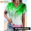 Bluse e Camicie Casual da Donna alla Moda con Scollo a V e Maniche Corte