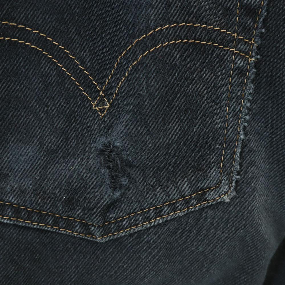 Levi's 90s 512 Old dyed black Straight denim pants w31 Black series jeans Men's Used