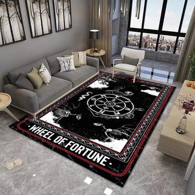Wheel of Fortune Area Rugs Non-Slip Carpets for Home Living Room Kitchen Bedroom Rug Machine Washable Floor Mat
