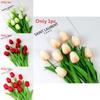 Faux Tulip Pu Flowers For Wedding Decor Home Styling Photography Accessories
