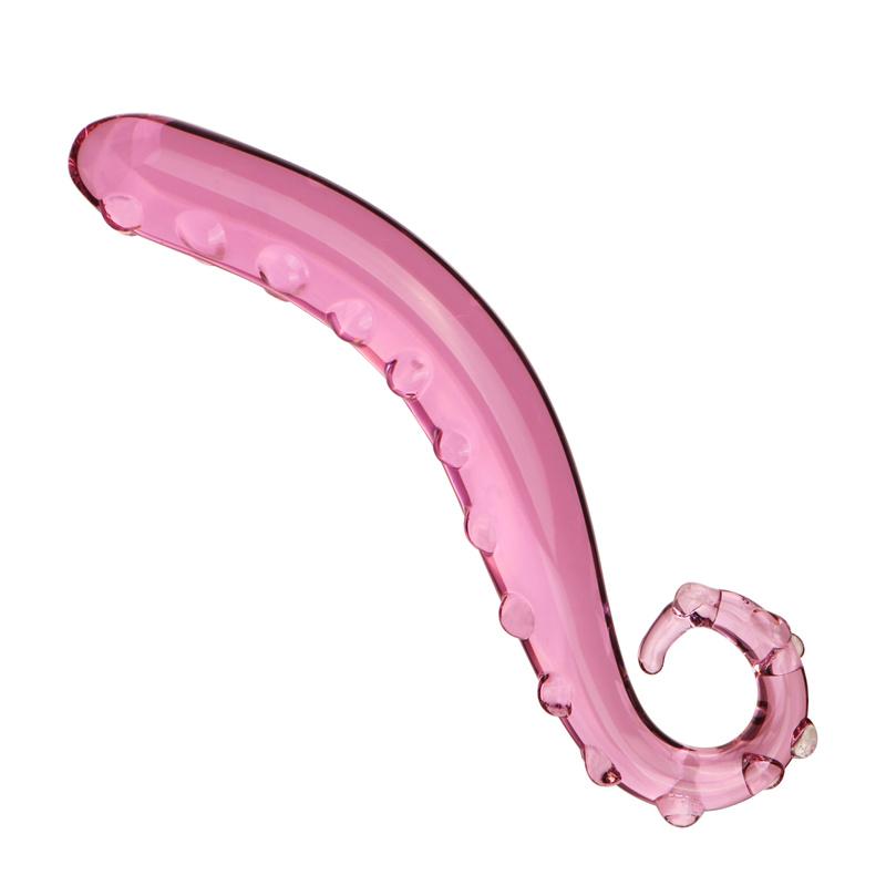 VaHppy Atypical  Seahorse Transparent/Pink Glass Dildos Penis  Masturbators for Women Gay Sex Toys  Anal Plugs Adult Products