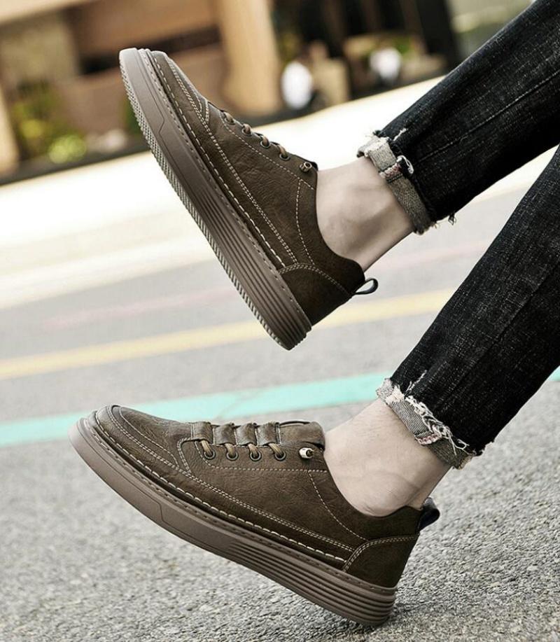 Good Quality Genuine Leather Casual Shoes Men's Black Classic Oxford Shoes Outdoor Men's Dress Shoes and Walking Shoes