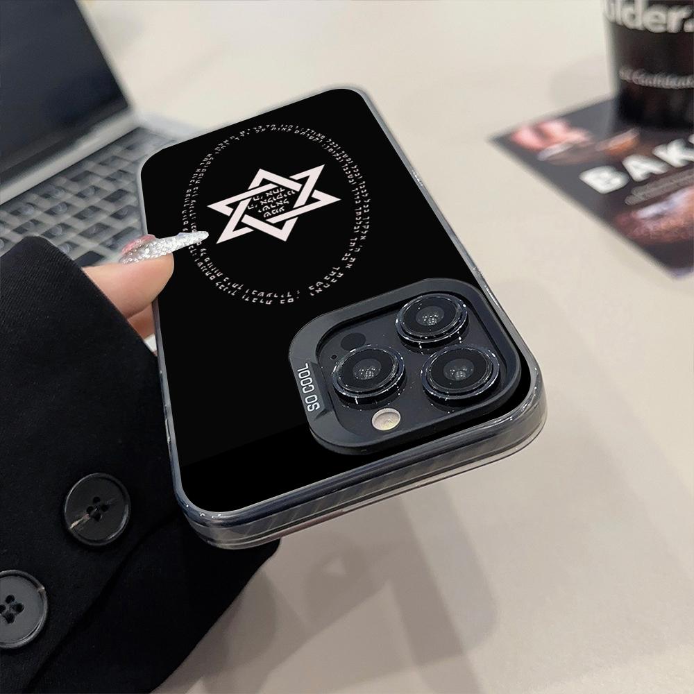David Jewish Star Symbol Phone Case Matte Colored Silver For IPhone 15 14 16 13 12 11 Pro Max Plus XS X Shockproof Hard Cover