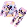 19801 Kids Girls Lily Lovebraids Anime Print Long Sleeves T-shirt Trousers Sets