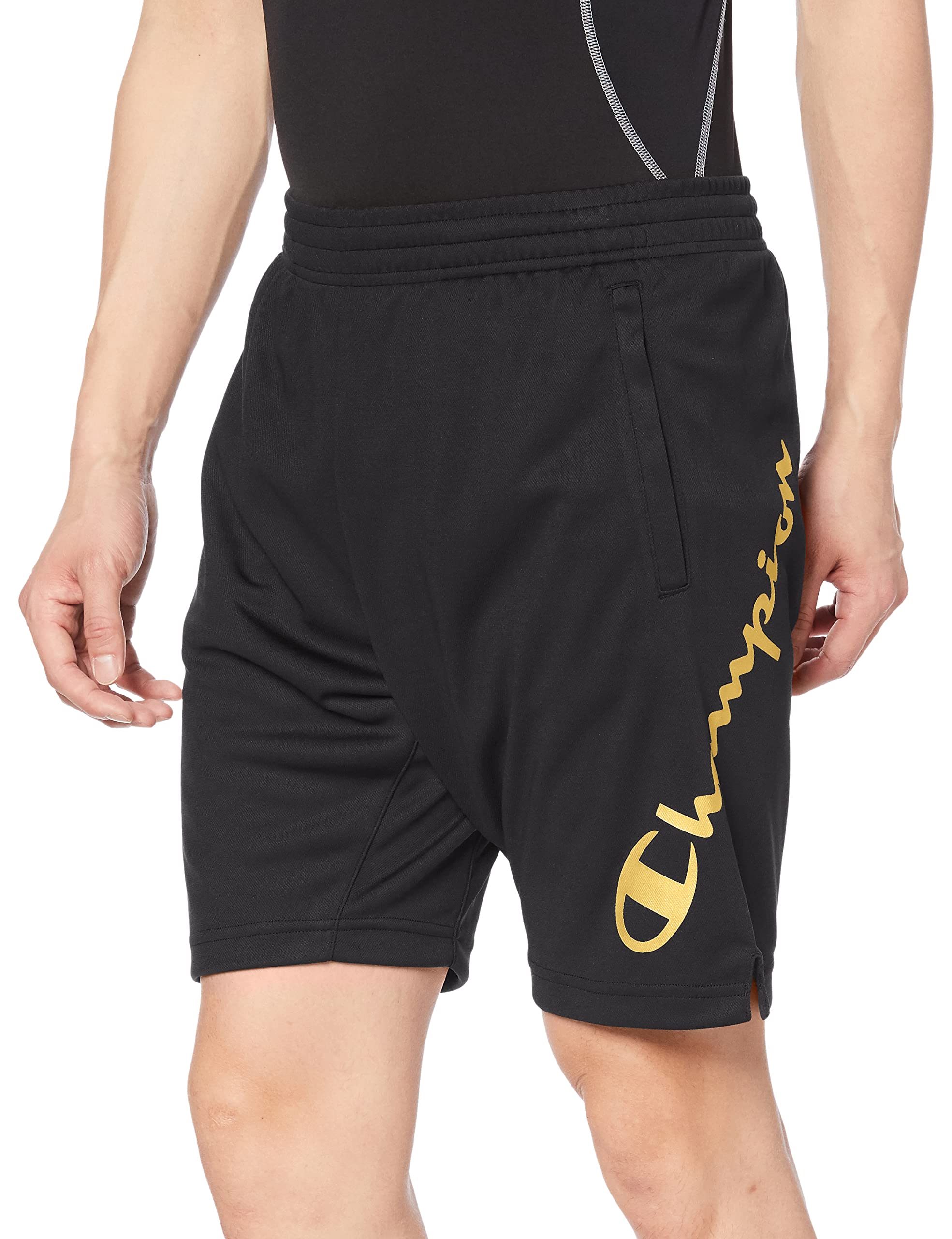 

Friction Sweat Quick Антибактериальные и от запаха Логотип Script Волейбол Черный x Золотой M [Champion] Шорты, Устойчивые, Впитывающие, Сохнущие, Устойчивые, C3-XV505