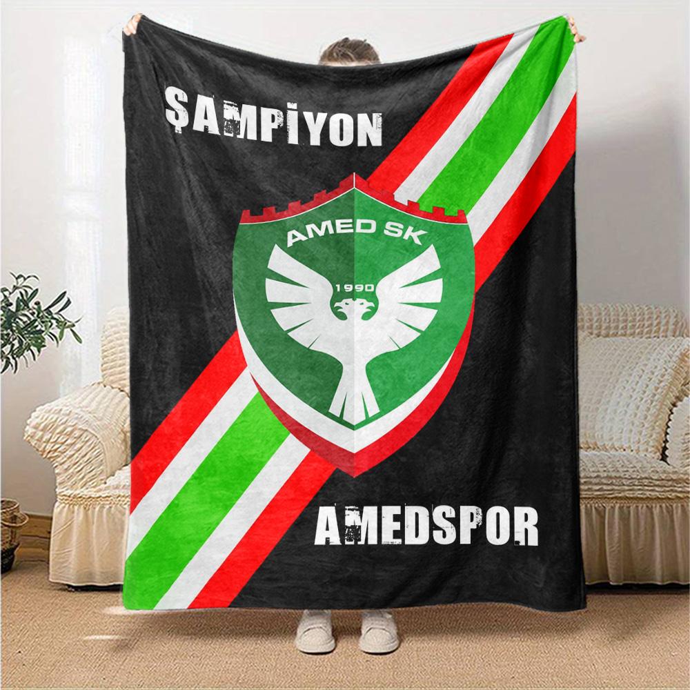 Amedspor Print Flannel Blanket High Quality Warm Comfortable Cover for All Seasons Perfect for Gifts Home Decor
