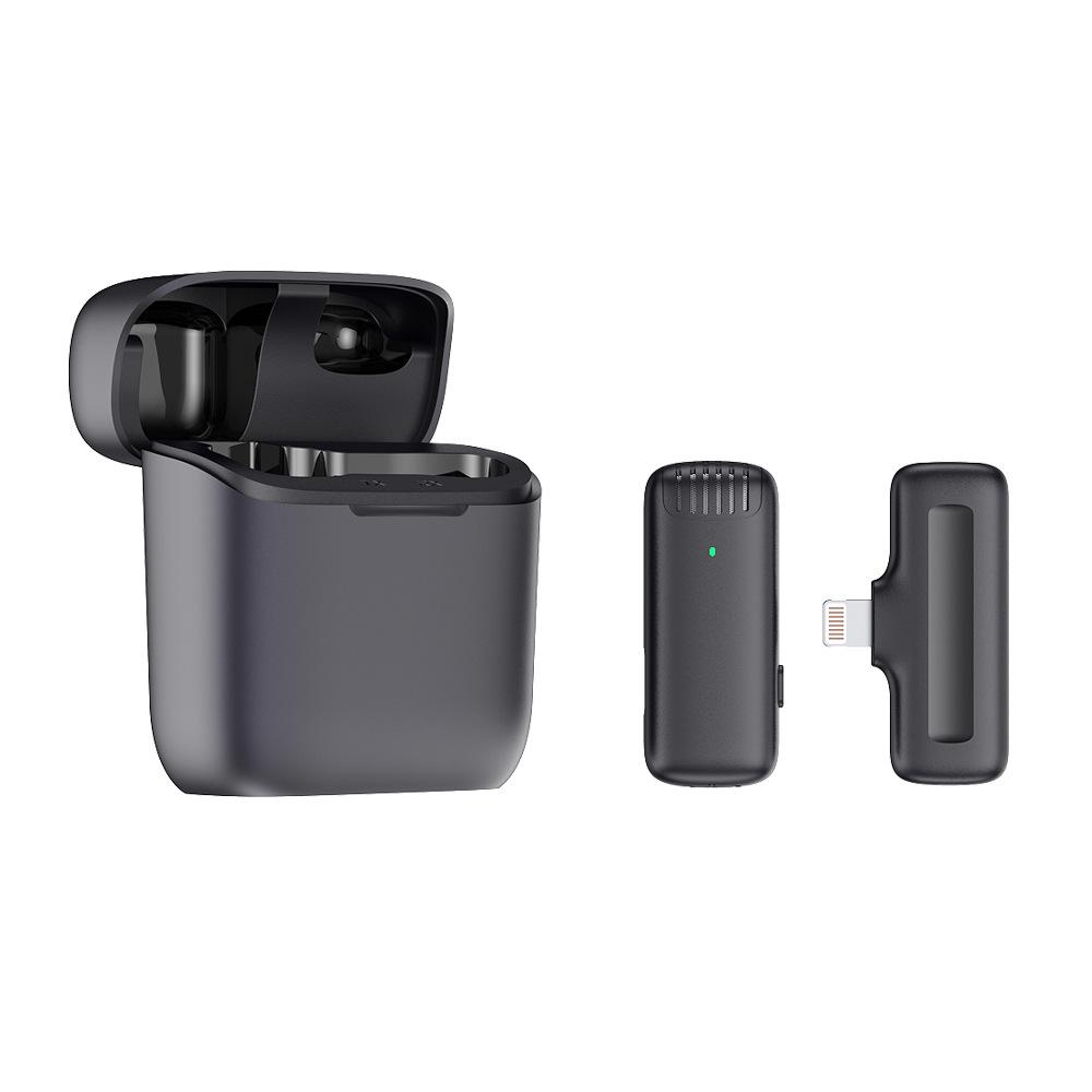 

J13 Dual Wireless Lavalier Microphone with Charging Case for Mobile Streaming and Recording