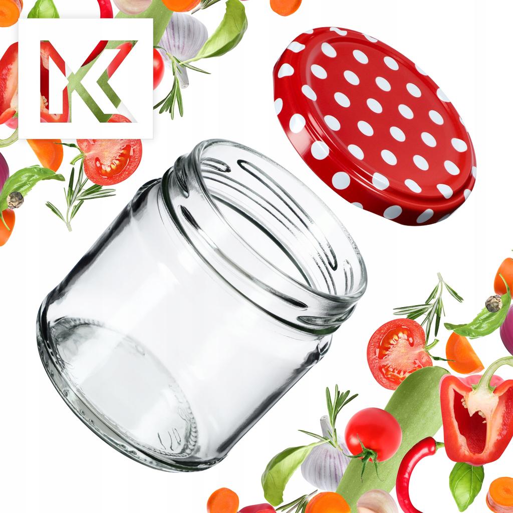 KADAX 10x Glas 200ml + Deckel Fi66 für Konserven Marmelade
