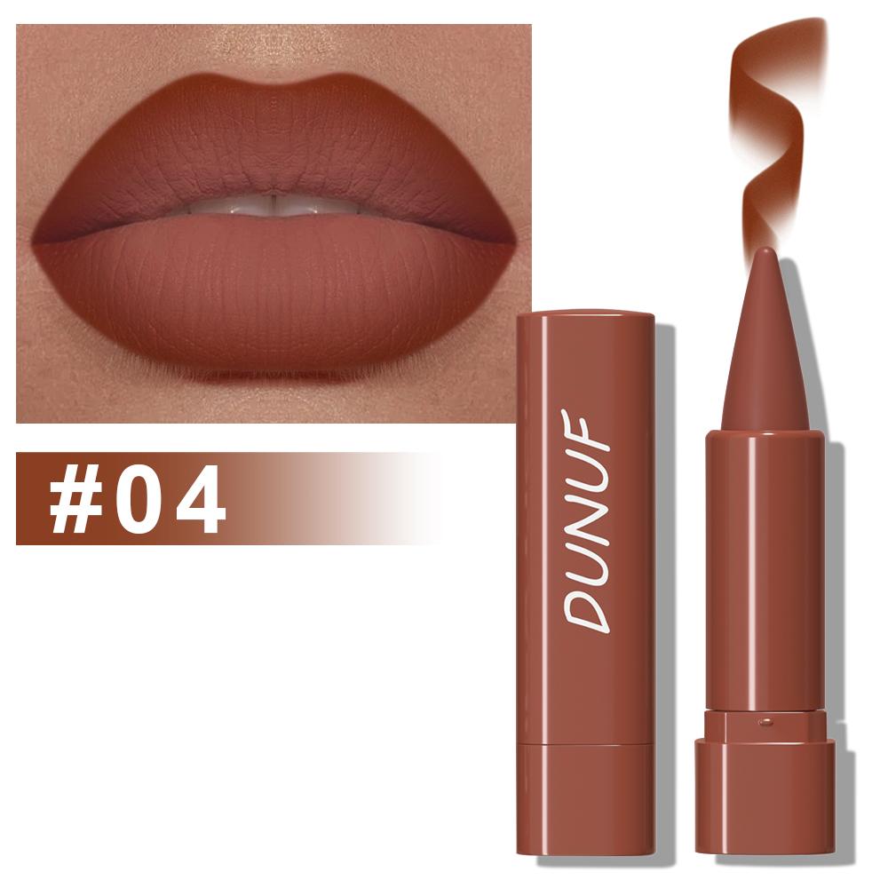 Gradient Lip Liner Pen with Matte Velvet Finish Smooth Application Lipstick for Defined and Elegant Lips