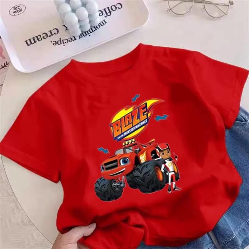 Sommer Kinderkleidung T-Shirt Baumwolle Kurzarm Oberteil Jungenkleidung 120