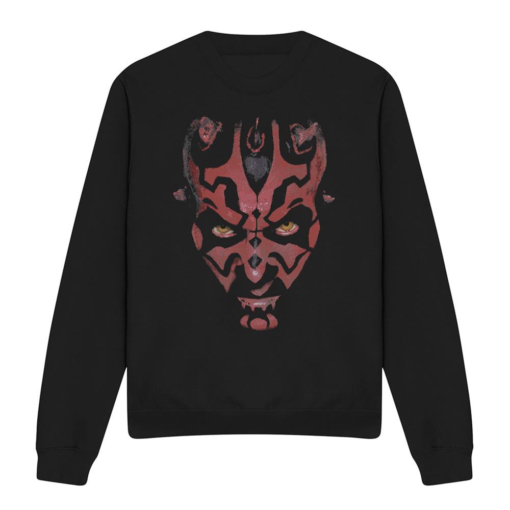 Star Wars Unisex Adult Darth Maul Face Sweatshirt