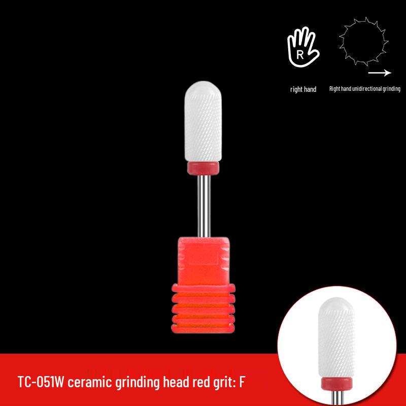 Single Bullet-Shaped Ceramic Nail Grinding Head 2.35