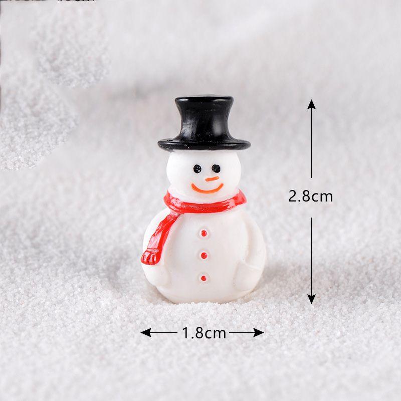 Santa Mini Christmas Claus Snowman Micro Landscape Miniatures Ornament Figurines