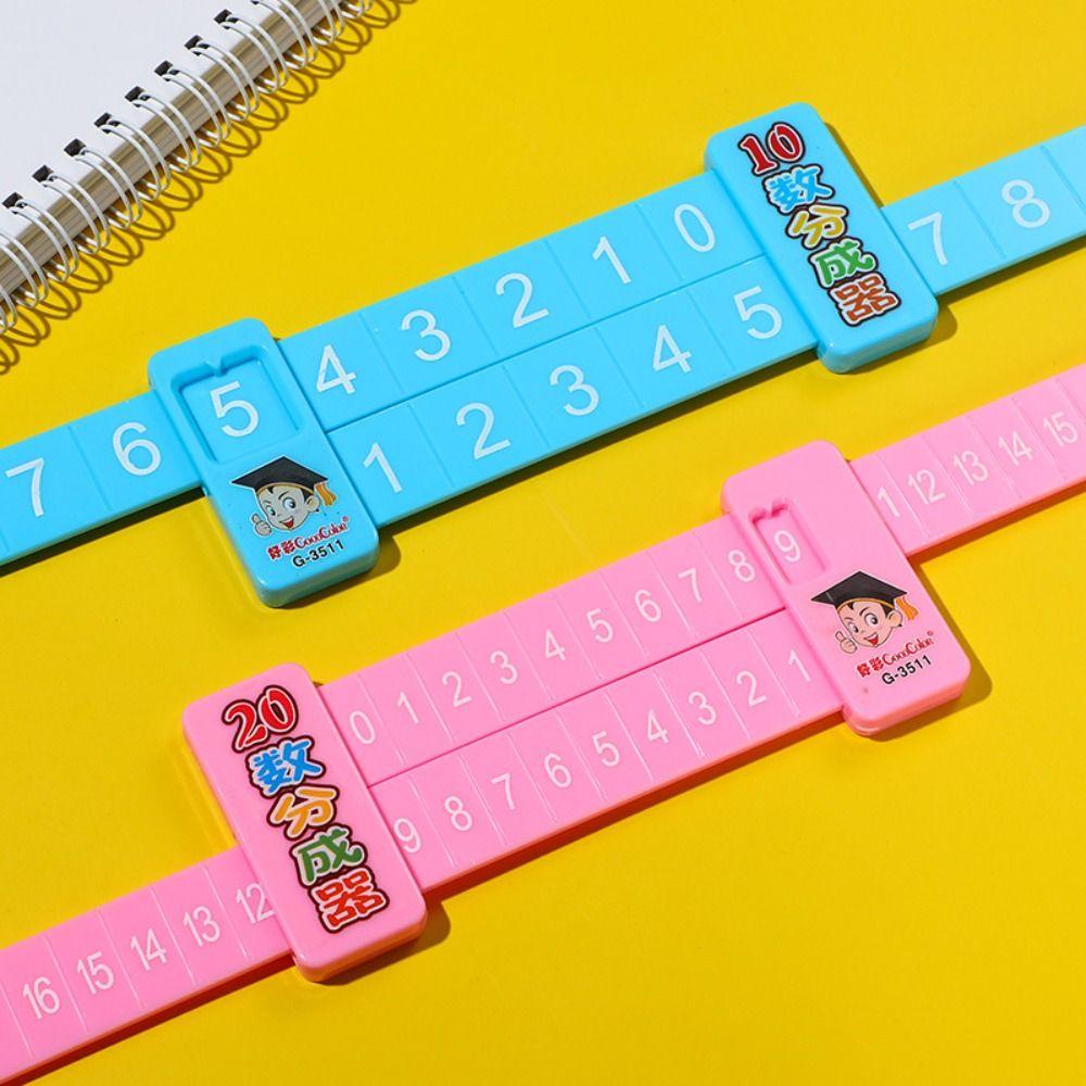 Enlightenment Aid Straight Ruler Early Education Student Ruler Number Decomposition Ruler  Addition