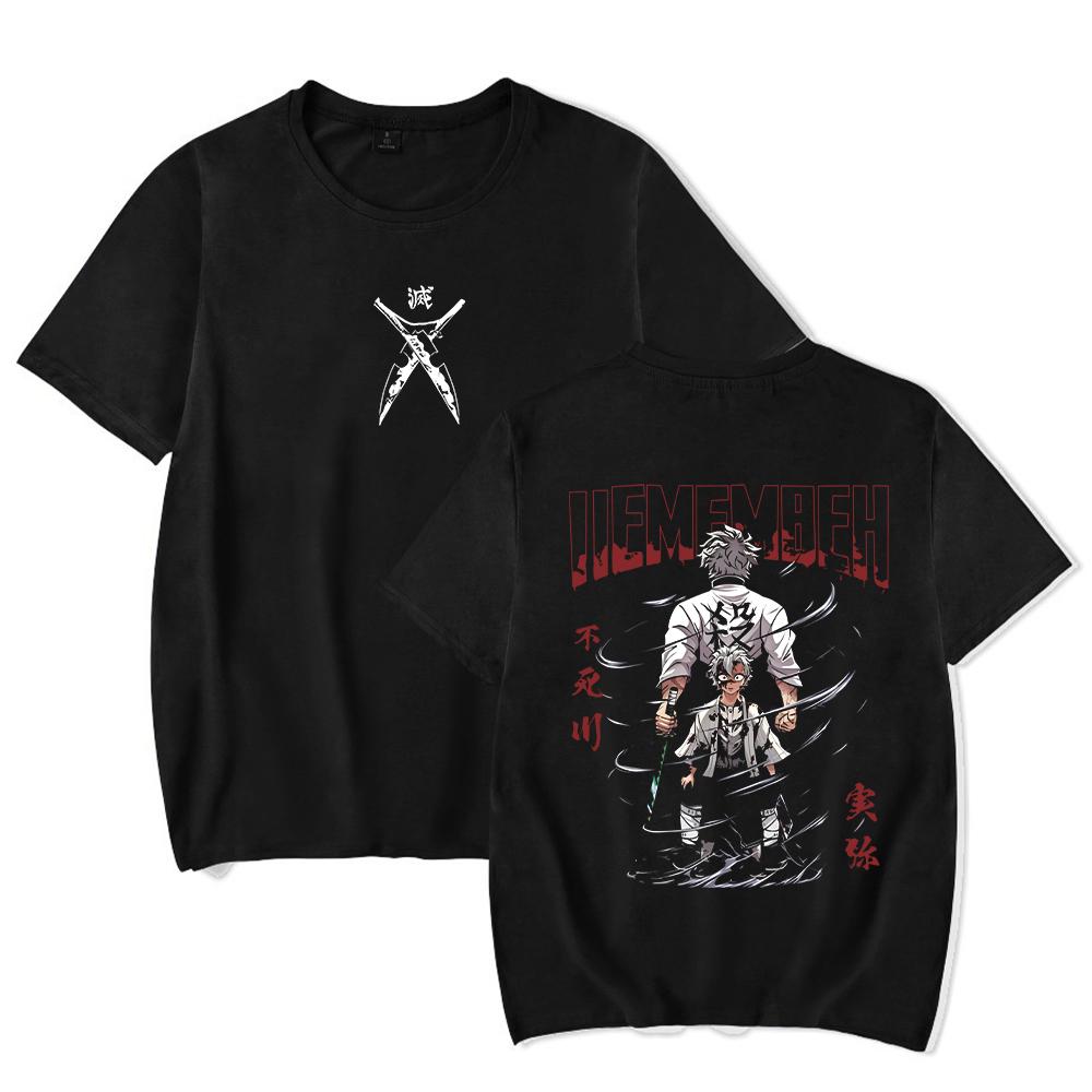 Hot Anime Demon Slayer Agatsuma Zenitsu Graphic Print Tshirt Men WomenT-shirts Manga Cotton Tee Harajuku High Quality T Shirt
