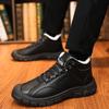 2026 Neue Winter Herrenschuhe Verdickte Plüsch Warme Schneestiefel Schnürstiefel Plateau-Stiefel Modische High-Top-Baumwollschuhe Botas Para Hombre