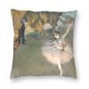 Edgar Degas Ballerina On Pointe Dancer Cushion Cover Impressionism Artist Oil Painting Throw Pillow Case Home Decor Pillowcase