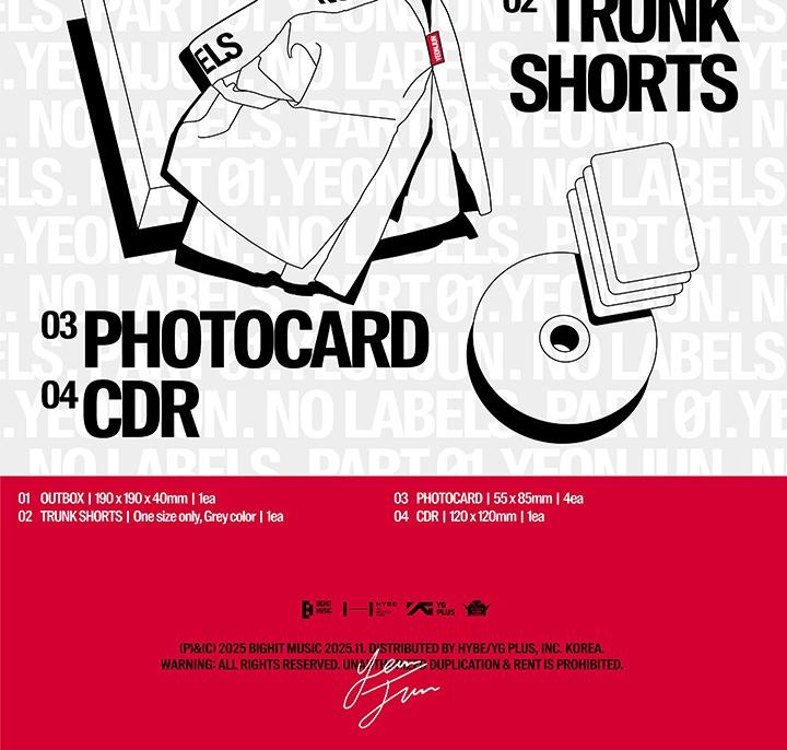 (Trunk Shorts Ver.) YEONJUN (TXT) [NO LABELS: PART 01] 1st Solo Album