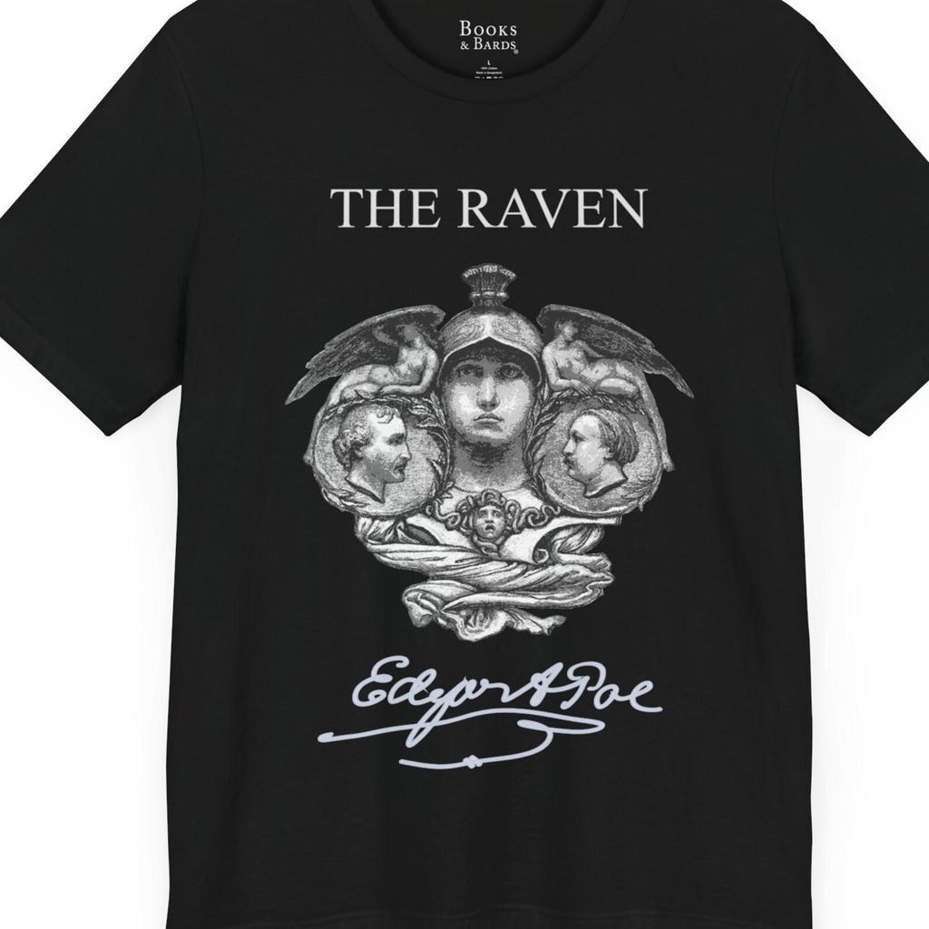 The Raven Tee | Edgar Allan Poe T-Shirt | Poet Shirt | Literary Tee