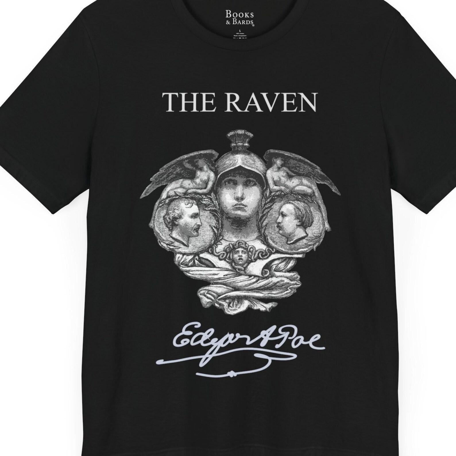 The Raven Tee | Edgar Allan Poe T-Shirt | Poet Shirt | Literary Tee XL