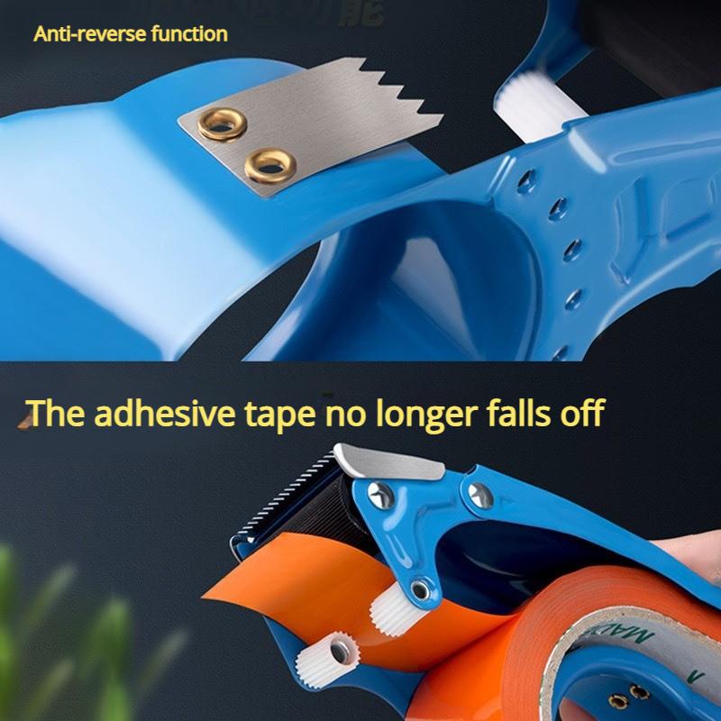 5cm/6cm Shipping Tape Slitter Metal Tape Dispenser Handheld Tape Cutter Ideal for Moving, Mailing, Box Sealing, and Shipping