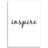 Canvas Print, Inspire Typography